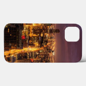 Coques Case-Mate iPhone Ville de nuit de Chicago (Verso (horizontal))