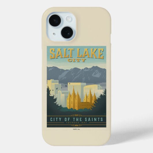 Coques Case-Mate iPhone Ville des Saints | Salt Lake City, Utah (Verso)