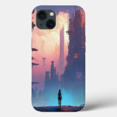 Coques Case-Mate iPhone Ville futuriste de science-fiction (Verso)