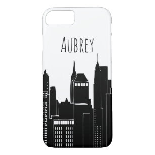 Case-Mate iPhone Case Ville moderne Skyline & Nom