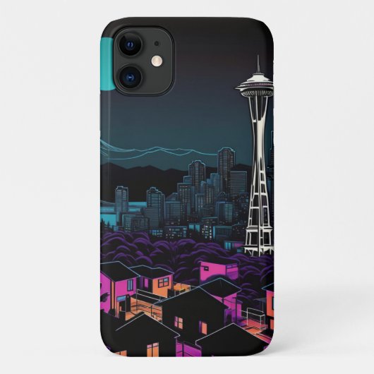 Coques Case-Mate iPhone ville nocturne (Dos)