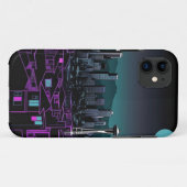 Coques Case-Mate iPhone ville nocturne (Dos (Horizontal))