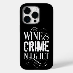 Coque Pour iPhone 14 Pro Vin & Crime Night - drôle de crime vrai