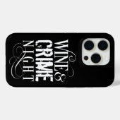 Coques Case-Mate iPhone Vin & Crime Night - drôle de crime vrai (Verso (horizontal))
