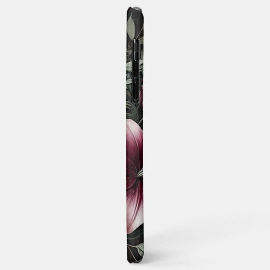 Coques Case-Mate iPhone Vin gothique Rose rouge Art botanique peinture (Dos/Gauche)