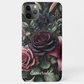 Coques Case-Mate iPhone Vin gothique Rose rouge Art botanique peinture (Dos)