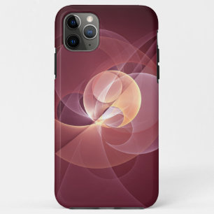 Case-Mate iPhone Case Vin moderne élégant Abstrait Art fractal rouge