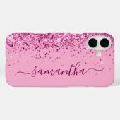 Coques Case-Mate iPhone Vin Parties scintillant rose Fille Signature (Verso (horizontal))