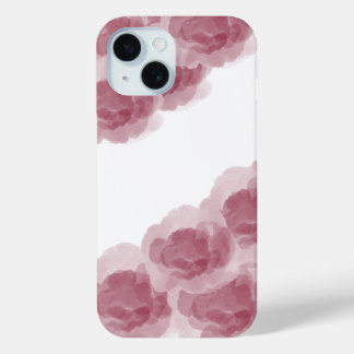 Coque Pour iPhone 15 Vin rouge de luxe Magic Rose Aquarelle Art Abstrai