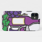 Coques Case-Mate iPhone Vin rouge et raisins pourpres (Dos (Horizontal))