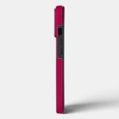 Coques Case-Mate iPhone Vin rouge pourpre solide (Verso / Gauche)