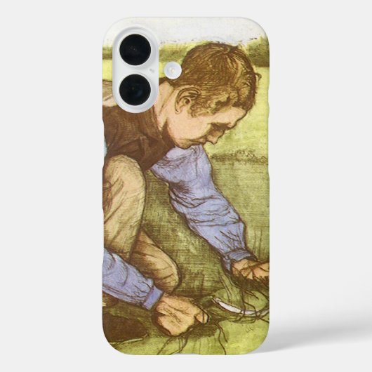 Coques Case-Mate iPhone Vincent van Gogh - Garçon coupant l'herbe avec la  (Verso)