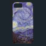 Etui iPhone Case-Mate Vincent Van Gogh Starry Nuit Vintage Art<br><div class="desc">Vincent van Gogh Starry Night Art Peinture Starry Night est un tableau de l'artiste post-impressionniste néerlandais Vincent van Gogh. Le ciel bleu de la nuit est rempli de nuages tourbillonnants, d'étoiles et d'une lune brillante croissant. La Nuit étoilée est la seule nocturne de la série de vues depuis la fenêtre...</div>