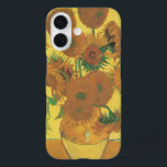 Coques iPhone 16 Vincent van Gogh - Vase avec quinze tournesols<br><div class="desc">Vase avec Quinze Tournesols ou tout simplement Tournesols (1888) de Vincent van Gogh est un Post impressionnisme vintage de peinture d'art floral. Il fait partie d'une série de natures mortes de plusieurs peintures similaires avec un bouquet de fleurs de jardin dans un vase. Toute la série montre des tournesols à...</div>