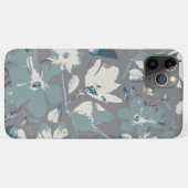 Coques Case-Mate iPhone Vins à fleurs Crème bleue gris Flore Impression (Dos (Horizontal))