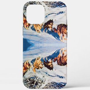 Case-Mate iPhone Case Vintage Alaska eskimo Malamute course de traîneau