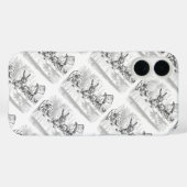 Coques Case-Mate iPhone Vintage Alice in Wonderland (Verso (horizontal))