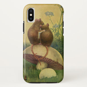 Coque iPhone X Vintage Animaux, Amour et Romance