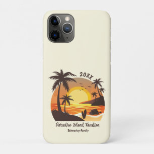 Case-Mate iPhone Case Vintage Beach Sunset Vacation surf orange brown