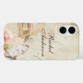 Coques Case-Mate iPhone Vintage Butterfly (Verso (horizontal))
