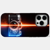 Coques Case-Mate iPhone Vintage Camera Blueprint (Verso (horizontal))