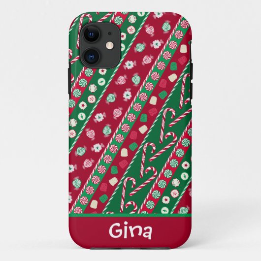 Coques Case-Mate iPhone Vintage Christmas Candies (Dos)