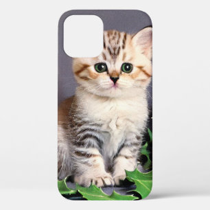 Case-Mate iPhone Case Vintage Christmas Kitten et Holly