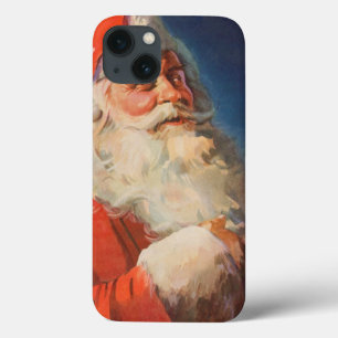 Coques Pour iPhone Vintage Christmas, Père Noël Naughty Nice Liste