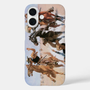 Coques iPhone 16 Vintage Cowboys, Aiding a Camrade by Remington