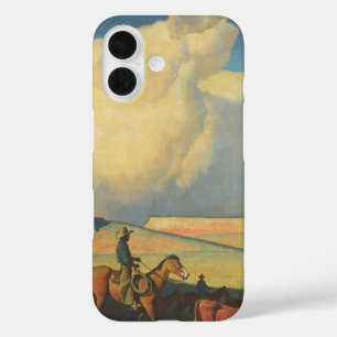 Coques iPhone 16 Vintage Cowboys, Open Range par Maynard Dixon