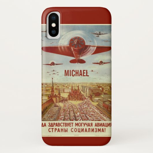 Coques Case-Mate iPhone Vintage de l'aviation russe (Dos)