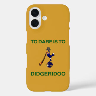 Coques iPhone 16 Vintage "Emblème sportif" avec Didgeridoo Motif