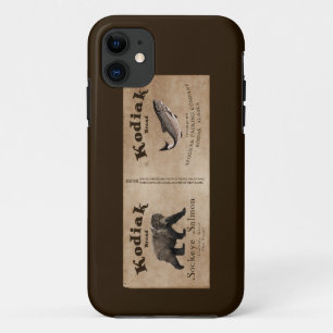 Coque Case-Mate Pour iPhone Vintage Étiquette Saumon Kodiak