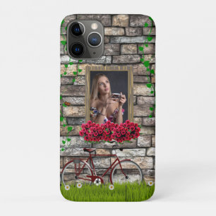 Case-Mate iPhone Case Vintage Fairytale Vélo Roses cadre photo fille