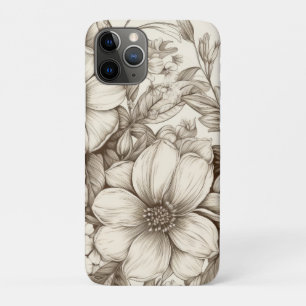 Case-Mate iPhone Case Vintage Floral Sepia Motif (13)