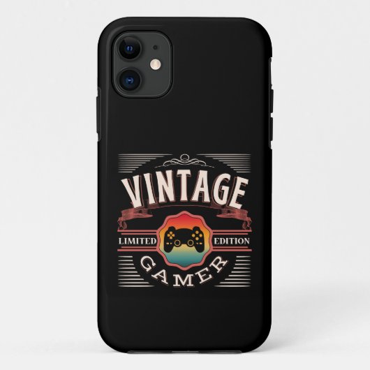 COQUES Case-Mate iPhone VINTAGE GAMER LIMITED EDITION (Dos)