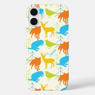 iPhone 16 Plus Case Vintage Girl Woodland Animaux Fox Motif Iphone 5