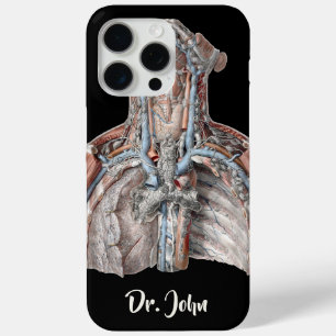 Coque iPhone 15 Pro Max Vintage gorge anatomique humaine, Cou, Poitrine, c