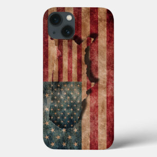 Etui iPhone Case-Mate Vintage Grunge USA Stars & Stripes Drapeau et cart