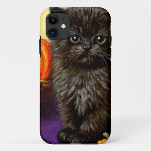Coques Case-Mate iPhone Vintage Halloween Kitten (Dos)