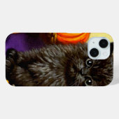 Coques Case-Mate iPhone Vintage Halloween Kitten (Verso (horizontal))