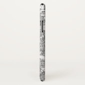 Coques Case-Mate iPhone vintage halloween noir blanc (Dos/Droite)