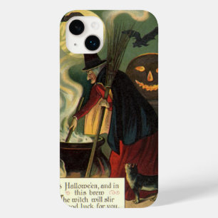 Coques Pour iPhone Vintage Halloween sorcière Stirring Magique Cauldr