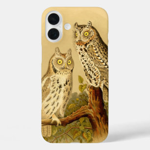 Coques iPhone 16 Plus Vintage ivoire brun blanc vert chou mignon