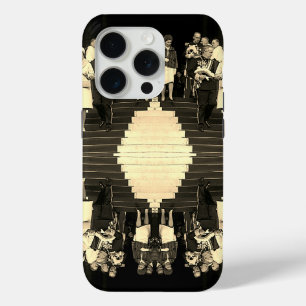 Coque iPhone 15 Pro Vintage Monaco Prince Albert et Princesse Grace