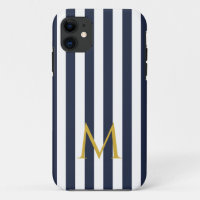 Vintage Monogramme Marine Bleu & Blancs Gratuits