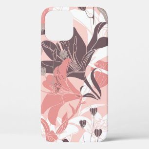 Case-Mate iPhone Case vintage motif floral transparent. Design rideau. M