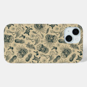 Coques Case-Mate iPhone Vintage Motif tropical (Verso (horizontal))