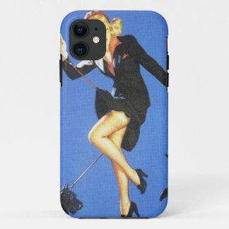 Coque Case-Mate Pour iPhone Vintage Naughty Lady in Black Pin Up Girl