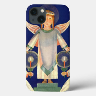 iPhone 13 Coque Vintage Noël, anges scandinaves Santa Lucia